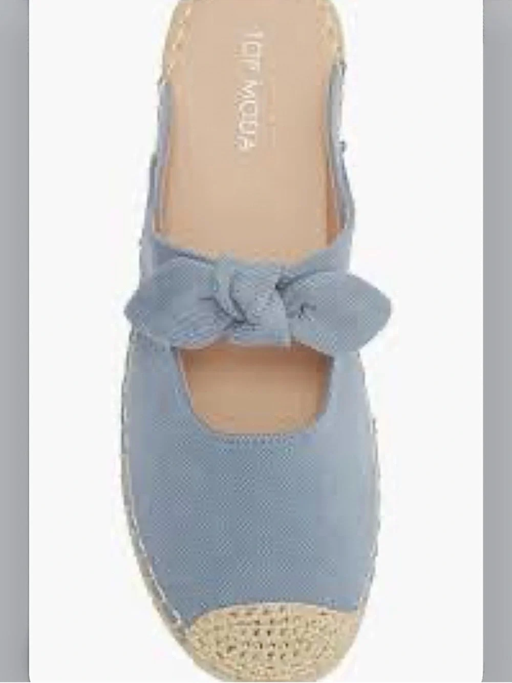 🆕- Top Moda Blue/Denim Espadrille Mules - Size 8